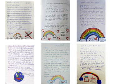 Cartas de los niños y niñas de 3º A del colegio San Blas de Santa Marta.