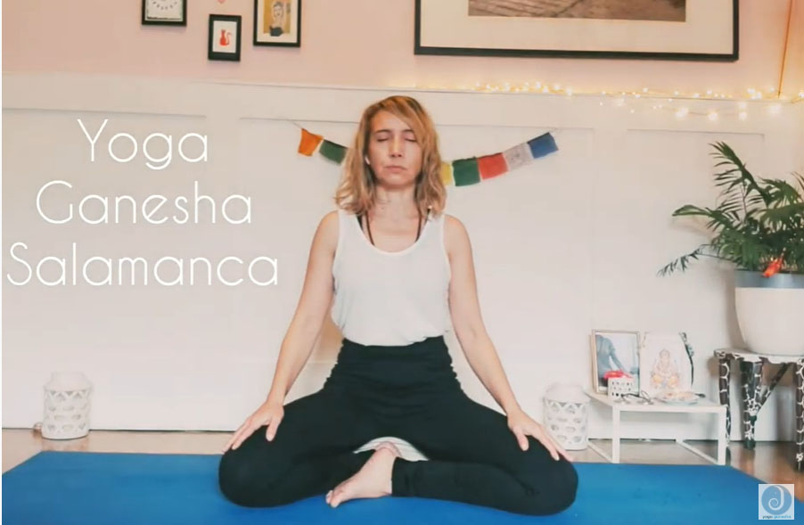 Marta Corrionero, maestra de yoga salmantina.