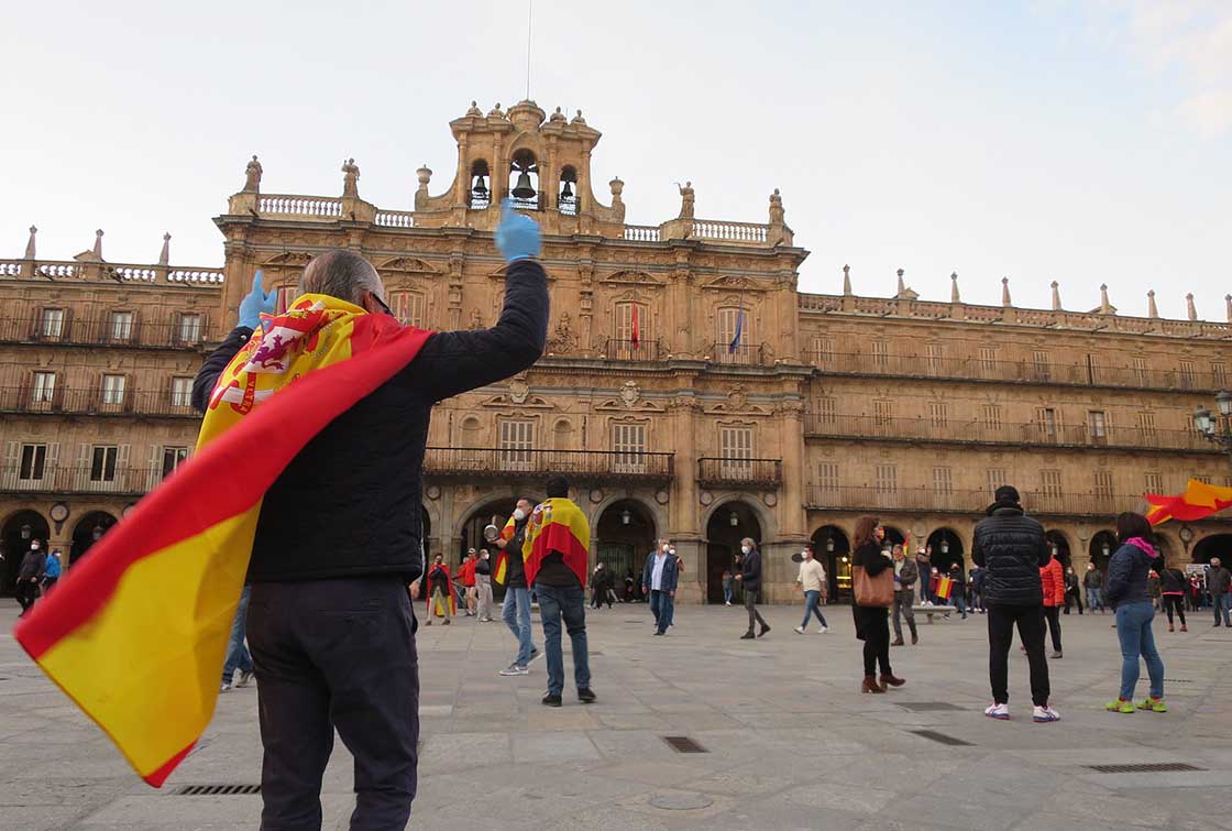 manifestacion extrema derecha coronavirus