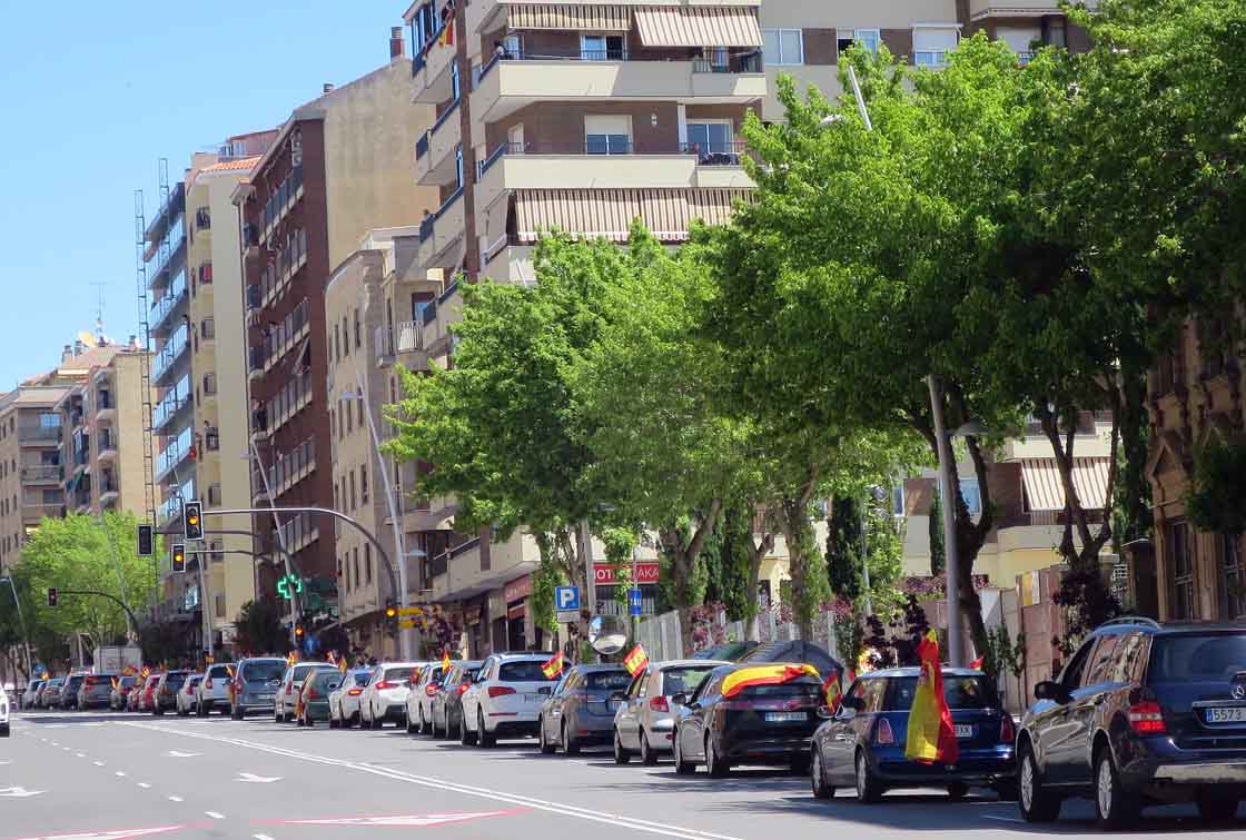 vox manifestacion contra gobierno coches coronavirus (8)