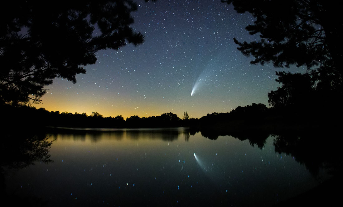 VICENTE/ICAL. El cometa Neowise visible desde el sur de Salamanca.