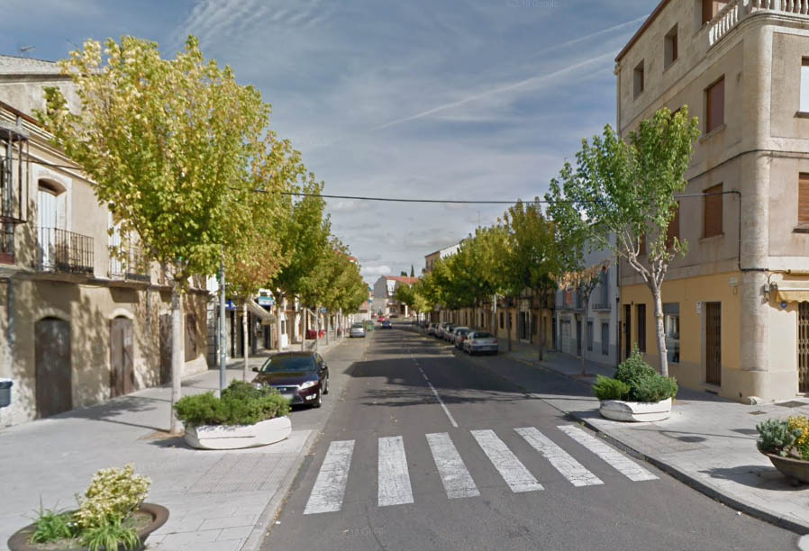 Calle Lorenza Iglesias, en Ciudad Rodrigo. Foto