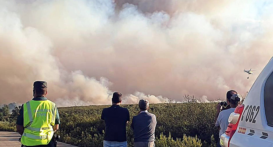 ICAL. Incendio forestal en Gallegos del Río (Zamora)