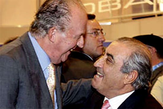 Juan Carlos I y Juan José Hidalgo.
