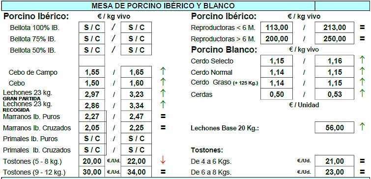 Cotización Ibérico