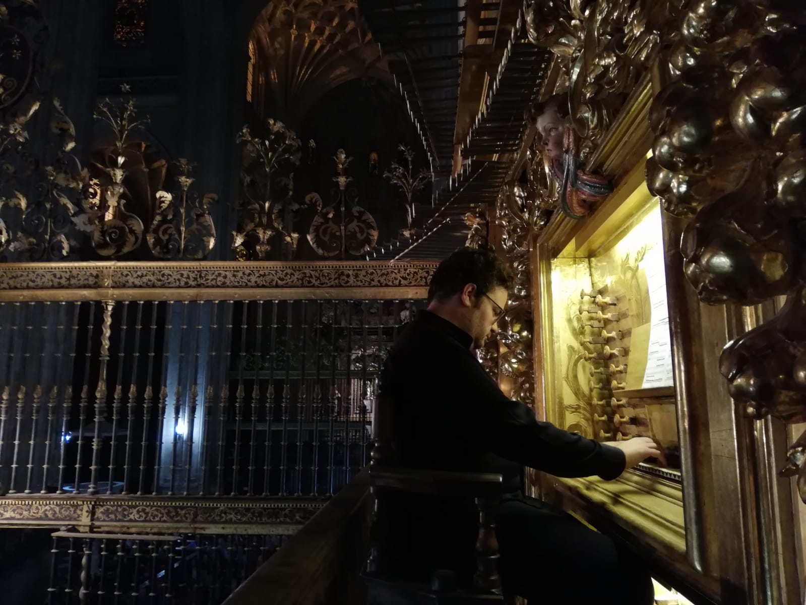 El organista salmantino Jorge García Martín.