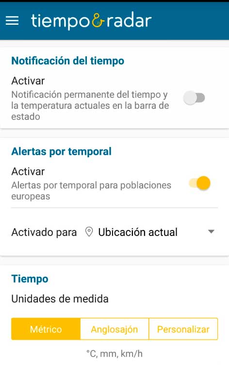 App Tiempo