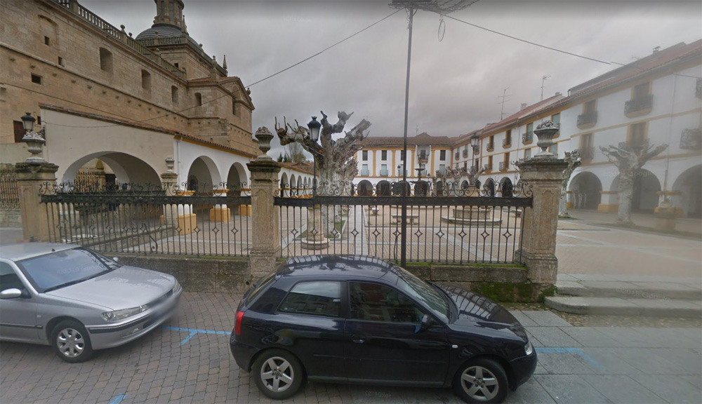 La plaza del Buen Alcalde, en Ciudad Rodrigo. Foto. Google Maps.