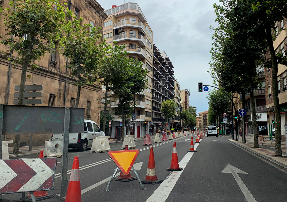 Obras en María Auxiliadora, en Salamanca.