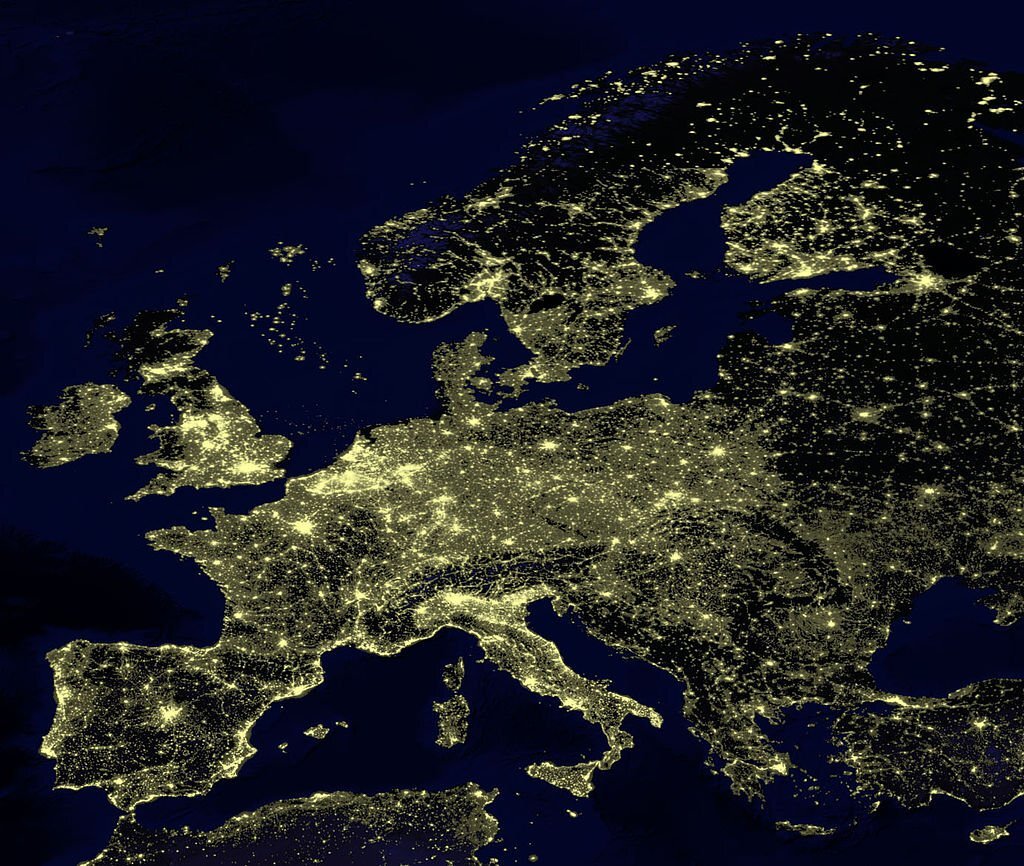 Europa iluminada