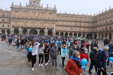 La marcha de la diabetes congrego a cientos de personas en Salamanca.