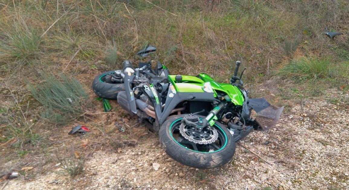 moto accidente corzo