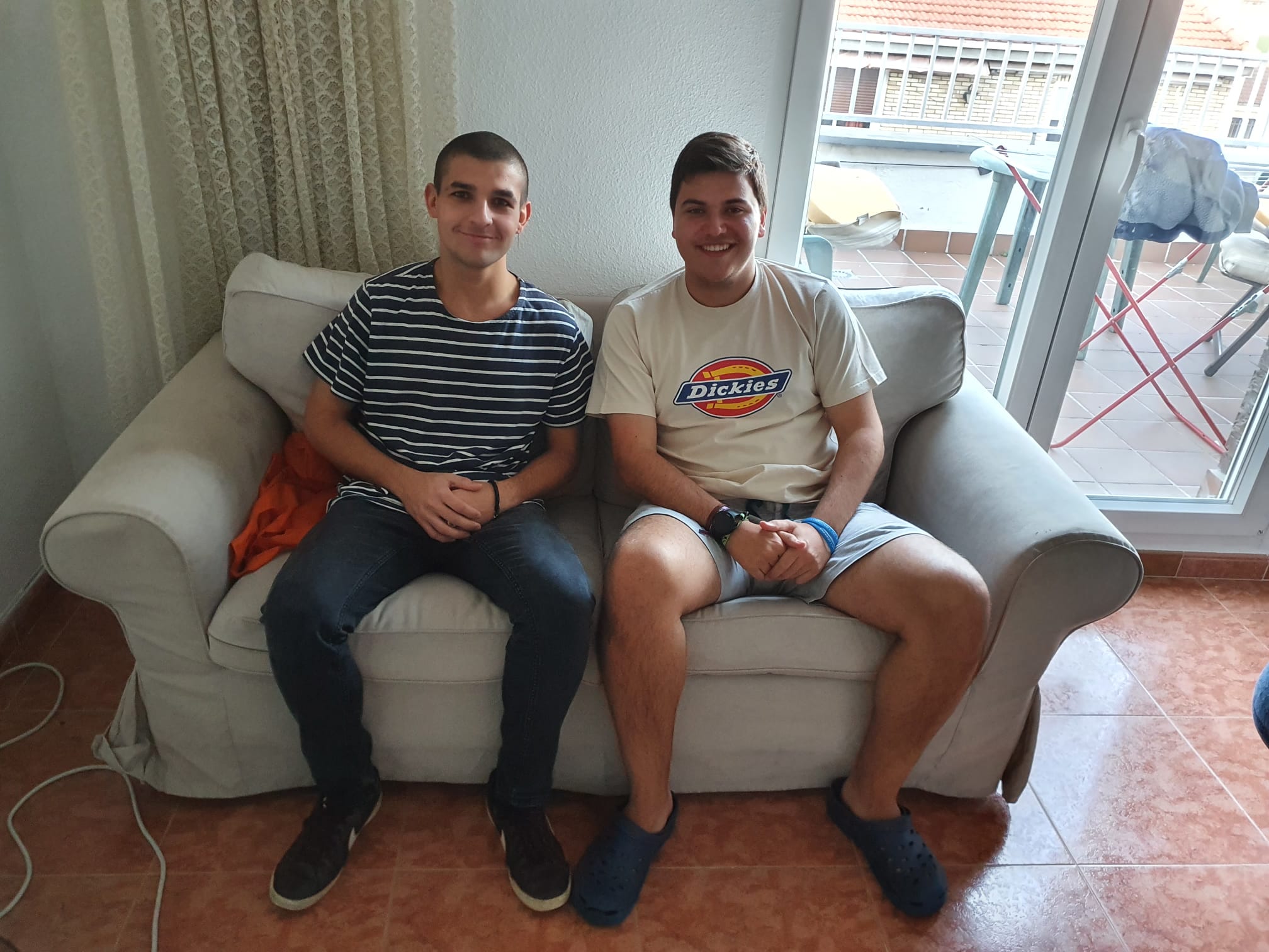 Javier Armesto y Jaime San Román comparten piso de estudiantes