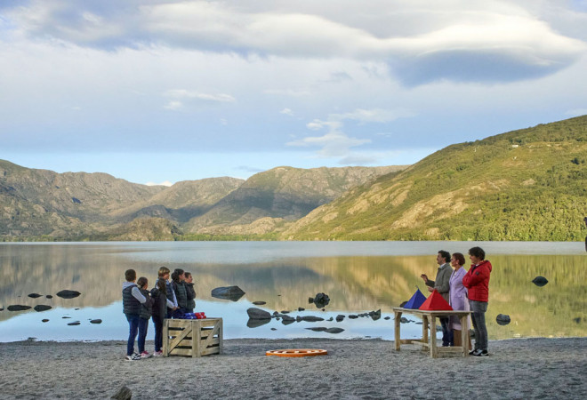 JCyL / ICAL . Grabación de la semifinal de Masterchef Junior en el Lago de Sanabria (Zamora)