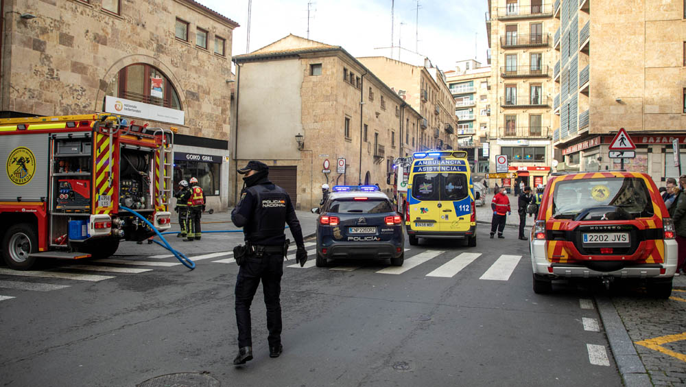 Susana Martín / ICAL. Herido un joven de 23 años tras la explosión de una freidora en un restaurante de Salamanca