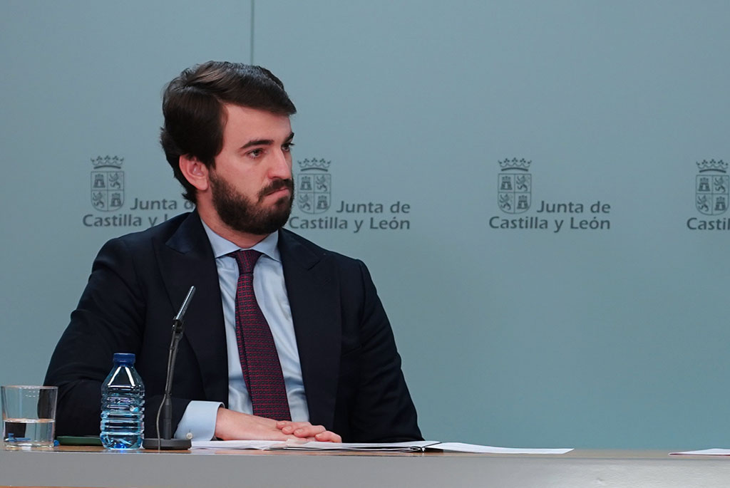 Miriam Chacón / ICAL. El vicepresidente de la Junta de Castilla y León, Juan García-Gallardo,
