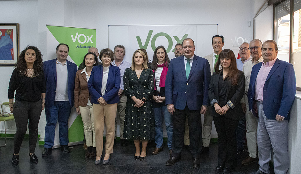 Susana Martín / ICAL. El candidato de Vox a la Alcaldía de Salamanca, Ignacio Rivas, presenta el equipo de la candidatura con la que concurre al Ayuntamiento las próximas elecciones municipales del 28 de mayo.