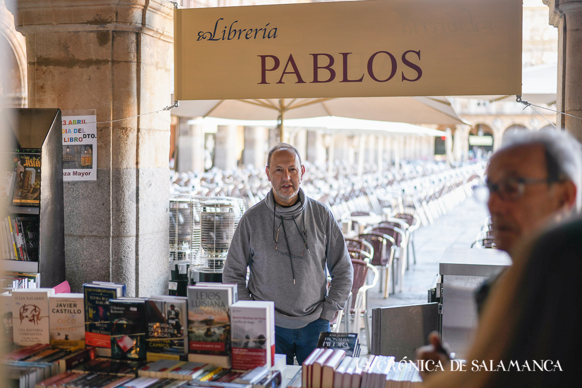 Pedro Pablo Blanco, de la librería Pablos, 130 años en Salamanca.