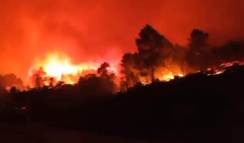 La Junta de Extremadura decreta el nivel 2 del incendio forestal en Pinofranqueado. (2)