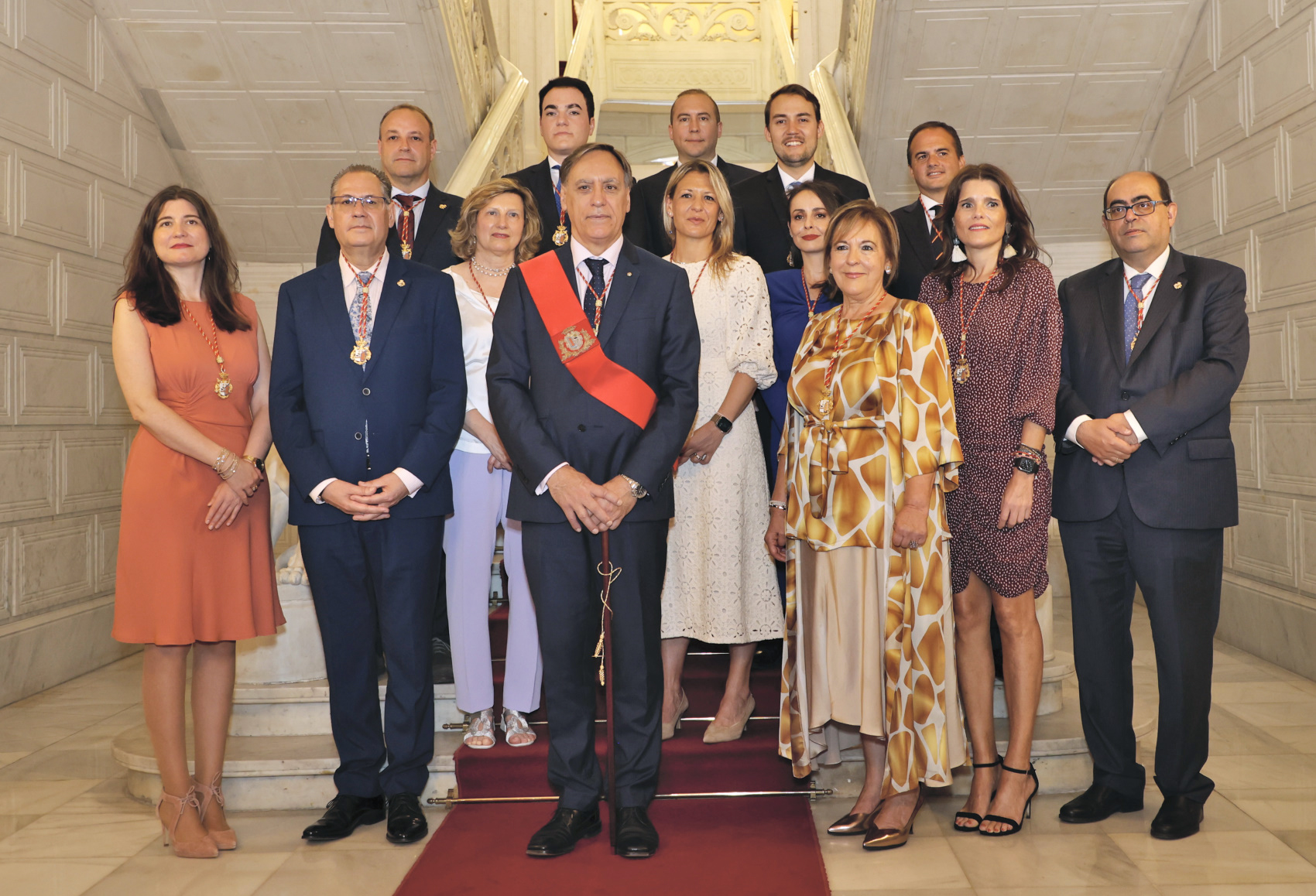 El alcalde Carlos García Carbayo y los concejales de esta legislatura.