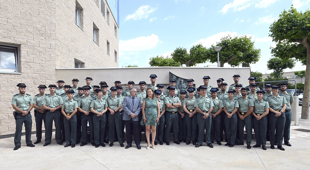 Ricardo Ordóñez / ICAL . La delegada del Gobierno en Castilla y León, Virginia Barcones, asiste al acto de bienvenida a los nuevos guardias civiles