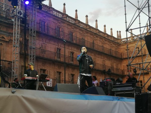 Soul Teller, en concierto en la Plaza Mayor de Salamanca.