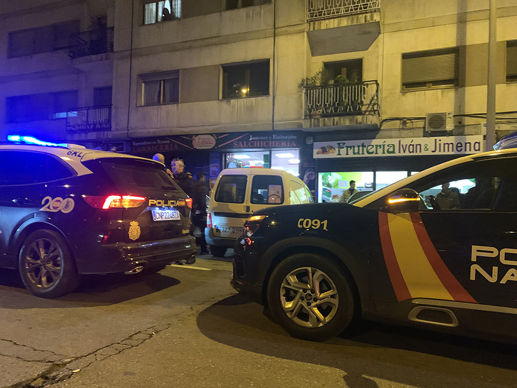 Momento de la detención por parte de la Policía Nacional.