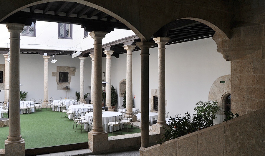 Claustro del Palacio de Montarco, en Ciudad Rodrigo.